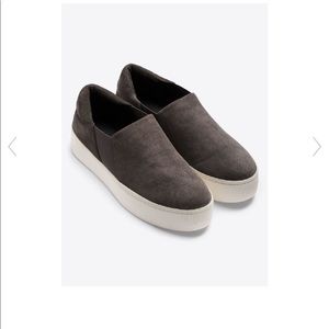 VINCE Luxe Sued Slip ons